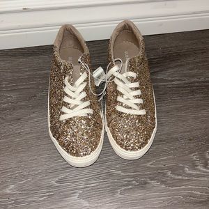 Brand new old navy gold glitter sneakers.